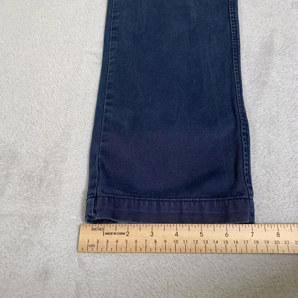 Abercrombie & Fitch Pants Mens 31x30 (Tag 31x32) Blue Chino Cotton Y2K Low Rise